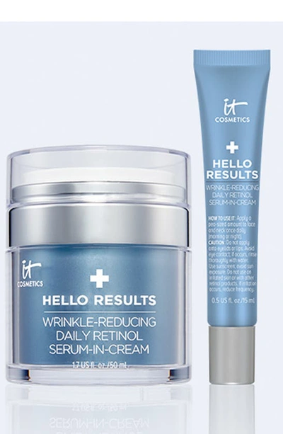 It Cosmetics Hello Results Wrinkle-reducing Daily Retinol Serum-in-cream 1.7 oz/ 50 ml