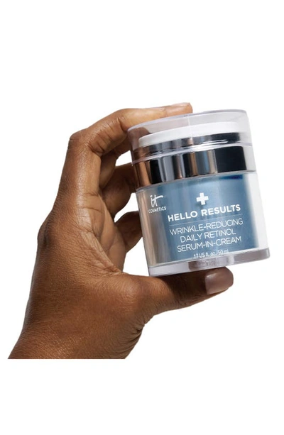 It Cosmetics Hello Results Wrinkle-reducing Daily Retinol Serum-in-cream 1.7 oz/ 50 ml