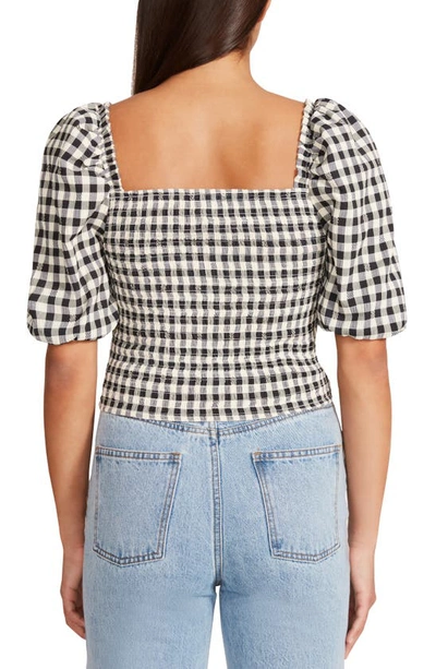 Shop Bb Dakota By Steve Madden Keys To The Gingham Top In Black