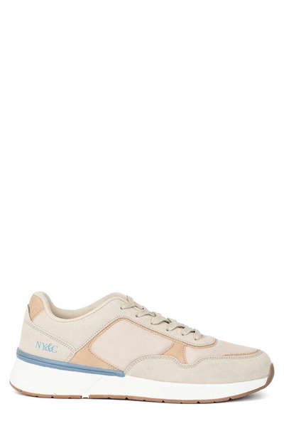 New York And Company Harvey Low Top Sneaker In Beige