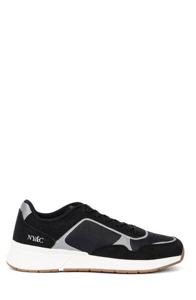 New York And Company Harvey Low Top Sneaker In Black