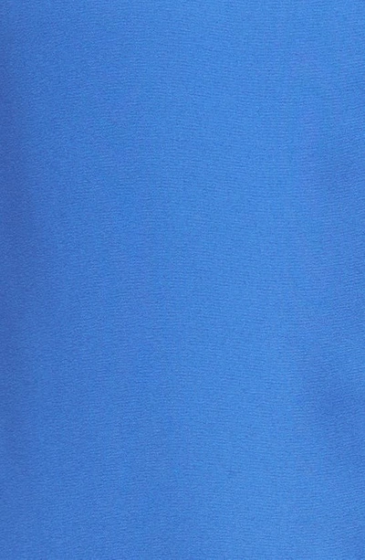 Shop Nydj High/low Crepe Blouse In Ultramarine