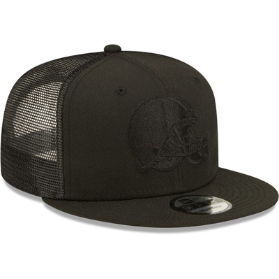 Shop New Era Black Cleveland Browns Classic 9fifty Trucker Snapback Hat