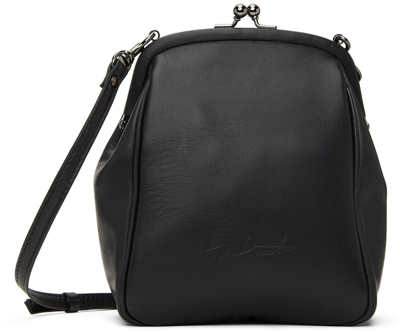 Shop Yohji Yamamoto Black Clasp Shoulder Bag In 1 Black