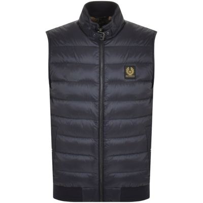 Shop Belstaff Circuit Padded Gilet Navy