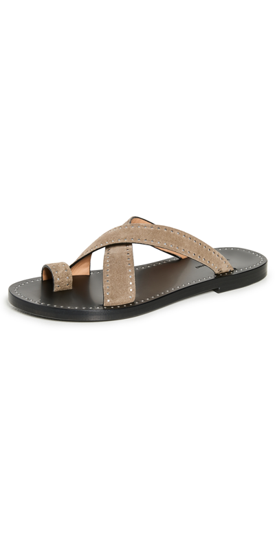 Shop Isabel Marant Jinsay Sandals In Taupe