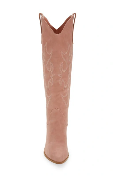 Shop Billini Urson Knee High Western Boot In Pink