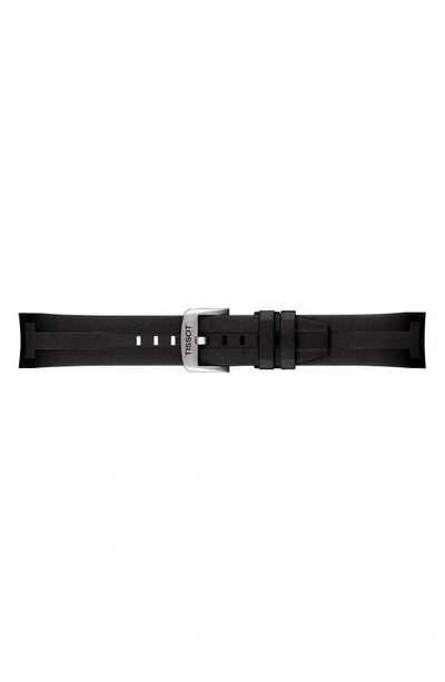 Shop Tissot Seastar 2000 Professional Powermatic 80 Rubber Strap Watch, 46mm In Black
