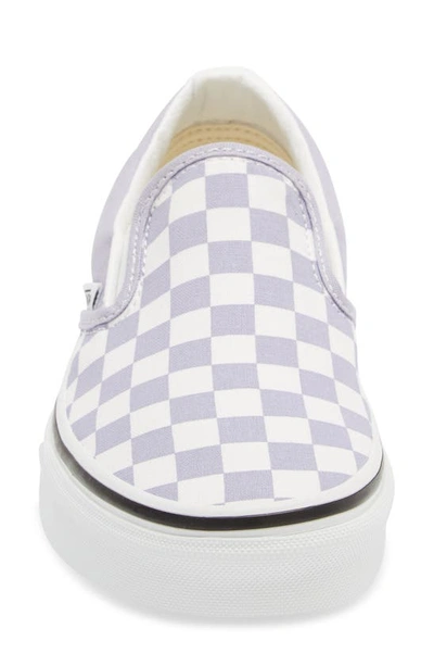 Shop Vans Classic Sneaker In Checkerboard Languid Lavender