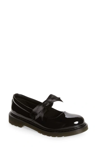 Shop Dr. Martens' Kids' Maccy Ii Patent Leather Mary Jane In Black