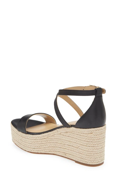 Shop Michael Michael Kors Serena Wedge Espadrille In Black