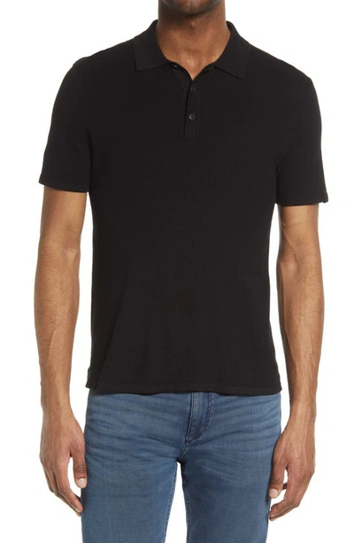 Shop Rag & Bone Harvey Knit Polo In Black