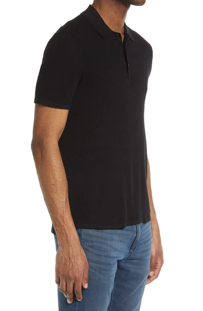 Shop Rag & Bone Harvey Knit Polo In Black