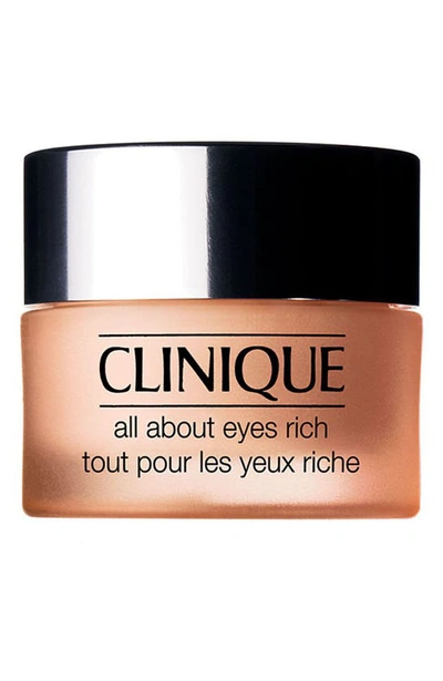 Shop Clinique All About Eyes™ Rich Eye Cream With Hyaluronic Acid, 1 oz