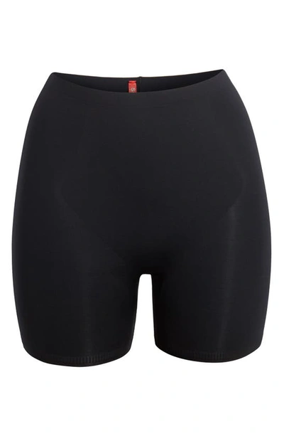 Shop Spanx Thinstincts Girl Shorts In Very Black