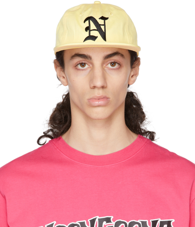 Shop Noon Goons Yellow North Swell Dad Cap In Pale Yellow