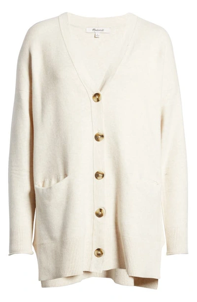 Shop Madewell Miller Cardigan In Heather Coconut