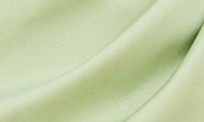House Of Cb Lulu Corset One-shoulder Satin Midi Dress In Pistachio