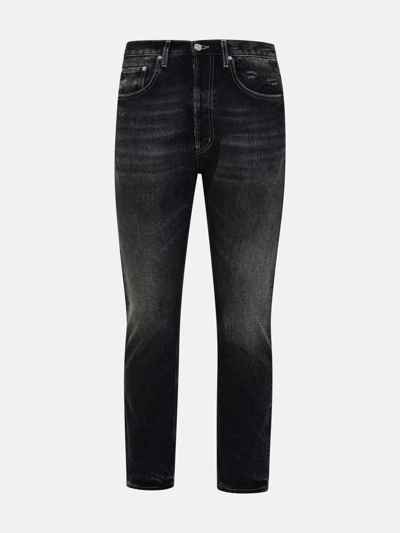 Shop Haikure Black Cotton California Jeans In Grey