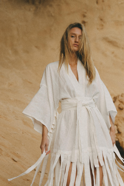 Shop A Perfect Nomad Dance Kimono In White