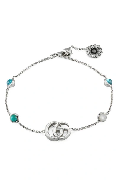 Shop Gucci Gg Line Bracelet In Sterling Silver