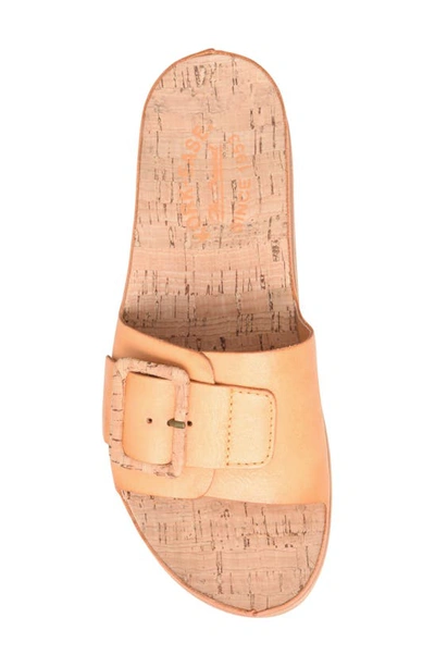 Shop Kork-ease Tutsi Buckle Slide Sandal In Lt Orange F/ G