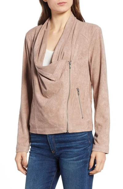 Shop Cupcakes And Cashmere Holt Drape Front Jacket In Toffee