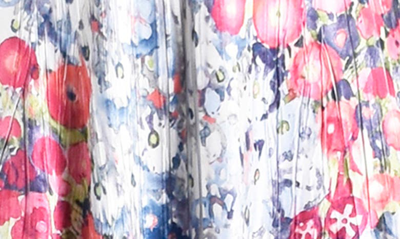 Komarov Floral Cocktail Midi Dress In Azalea