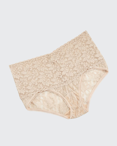 Hanky Panky Signature Lace Retro Thong In Chai