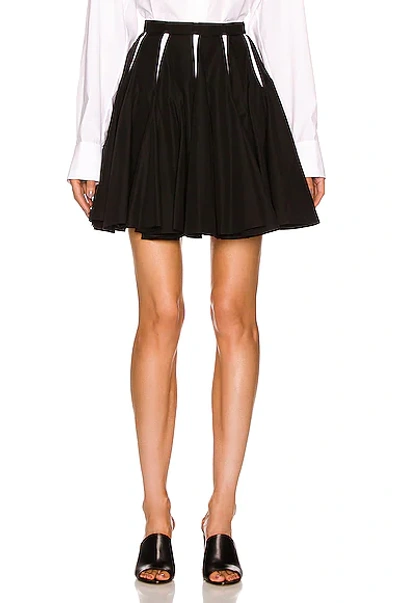 Shop Alaïa Skater Skirt In Noir