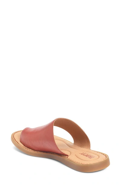 Shop Born Inti Slide Sandal In Red Leather