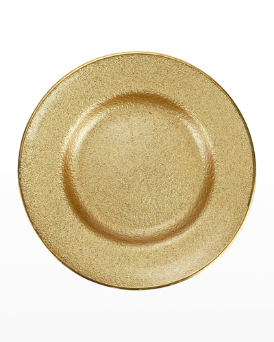 Shop Vietri Metallic Glass Gold Salad Plate