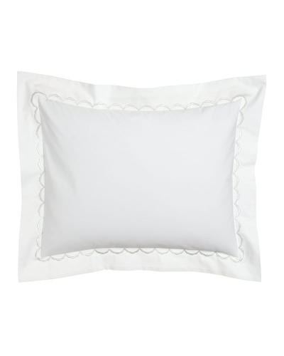 Matouk Standard Lanai Pique Sham In White/white