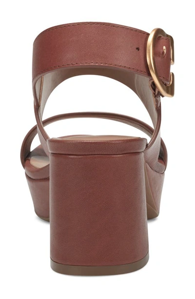 Shop Aerosoles Camera Platform Sandal In Clay Leather/brown