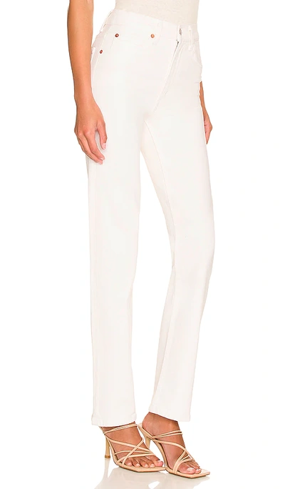 Re/done Straight Jeans In White