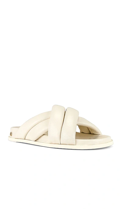 Shop Anine Bing Lizzie Slides In Ivory