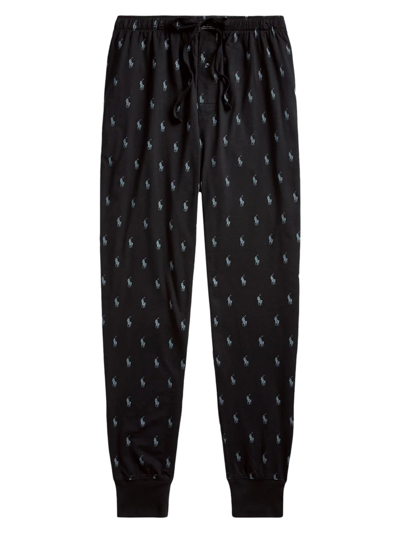 Shop Polo Ralph Lauren Men's Polo Pony Print Pajama Pants In Polo Black