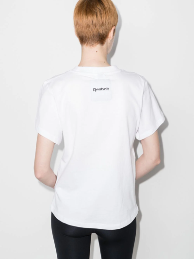 Shop Victoria Beckham Logo-print T-shirt In White