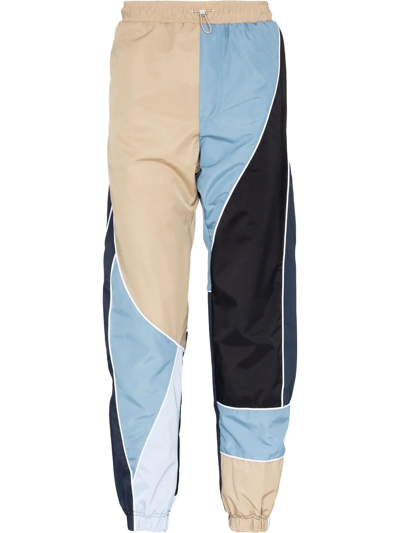 Shop Ahluwalia Patchwork Track Pants In Neutrals
