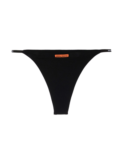 Shop Heron Preston Logo-patch Bikini Briefs In Black