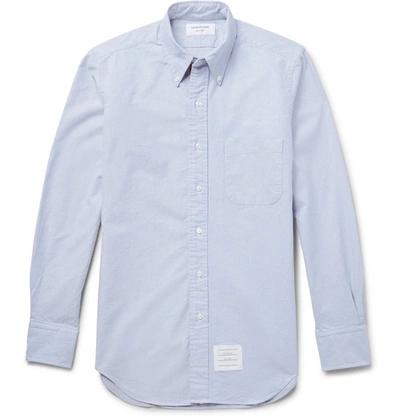 Shop Thom Browne Slim-fit Button-down Collar Cotton Oxford Shirt