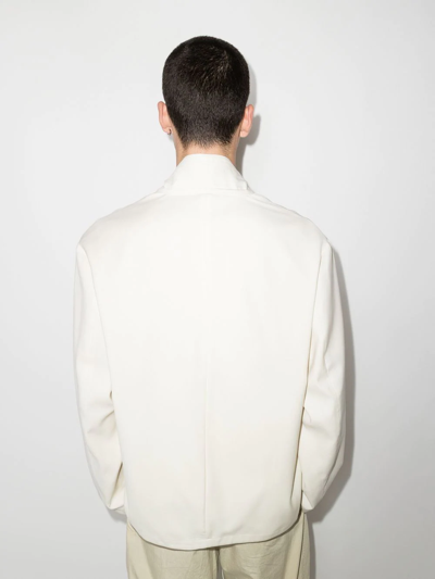 Ambush Tie-front Wool Jacket In Neutrals