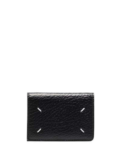 Shop Maison Margiela Four-stitch Envelope Wallet In Black