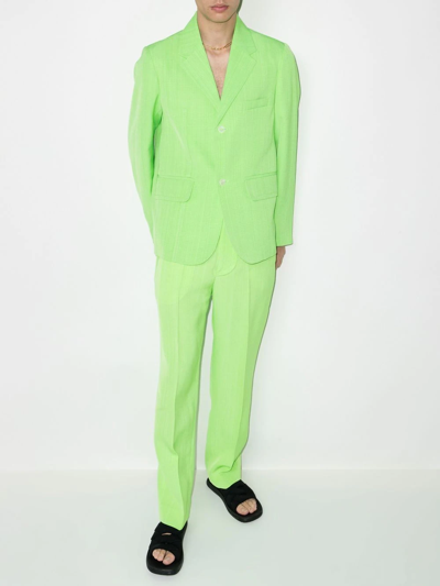 Shop Jacquemus La Veste Blazer In Green