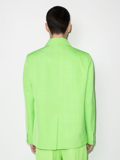 Shop Jacquemus La Veste Blazer In Green