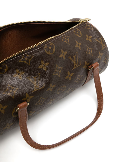 Papillon cloth handbag Louis Vuitton Brown in Cloth - 37960616