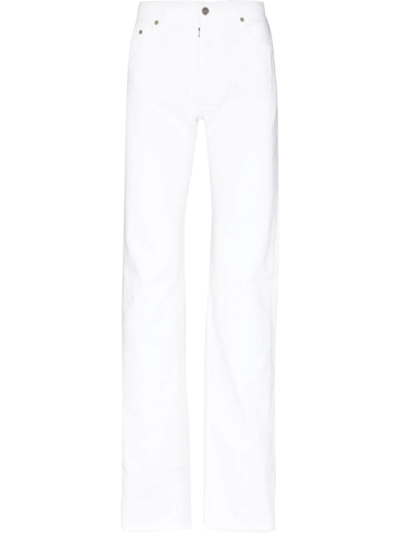 Maison Margiela Straight-leg Cotton Jeans In White