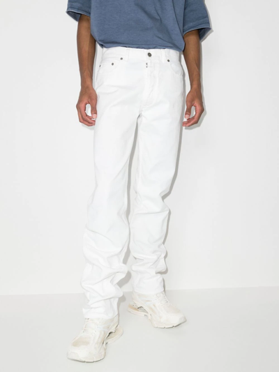Maison Margiela Straight-leg Cotton Jeans In White