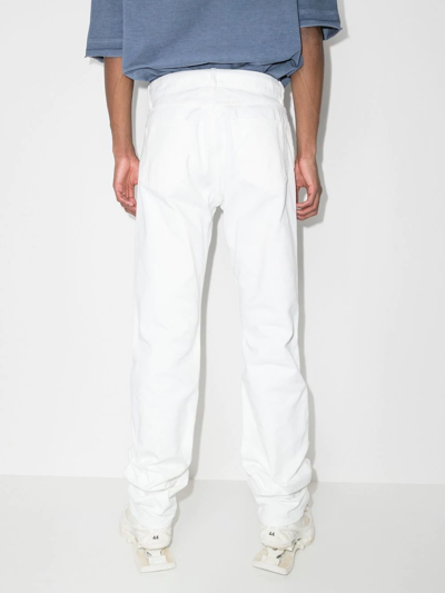 Maison Margiela Straight-leg Cotton Jeans In White