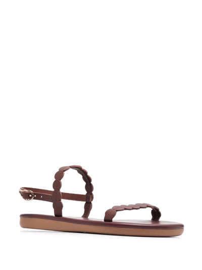 Ancient Greek Sandals Aroula Leather Sandals In Brown